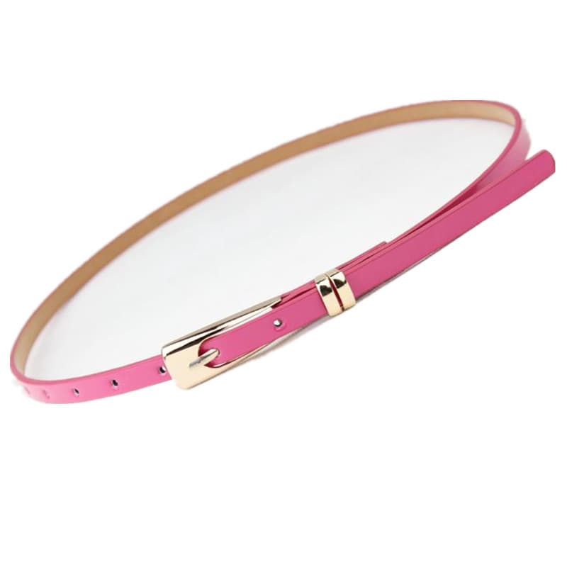 2023 na moda rosa estilo fino 1cm de largura doce cor couro patente brilhante decoração feminina leopardo impressão verd