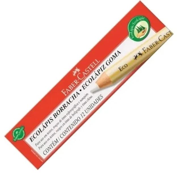 Lápis Borracha Faber-castell - Cx C/ 12 Un.