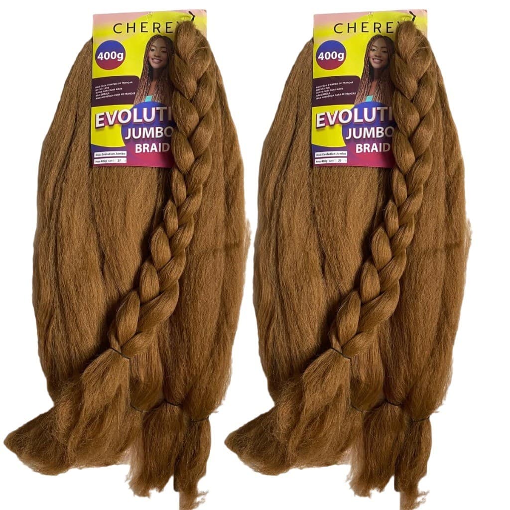 jumbão cor 27 mel kit com 2 total 800g pacotão jumbo Para Trança Box Braids