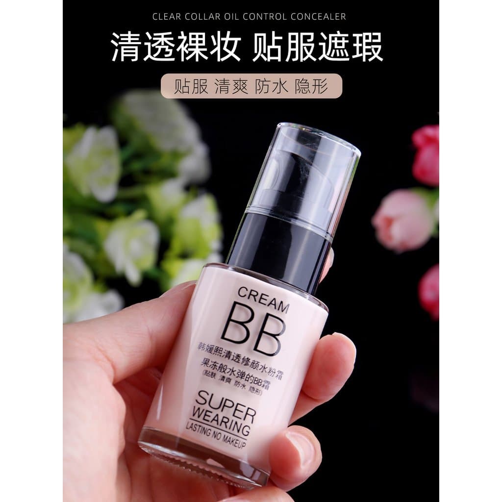 Corretivo base líquida BB creme isolamento de longa duração hidratante brilho hidratante maquiagem de longa duração não