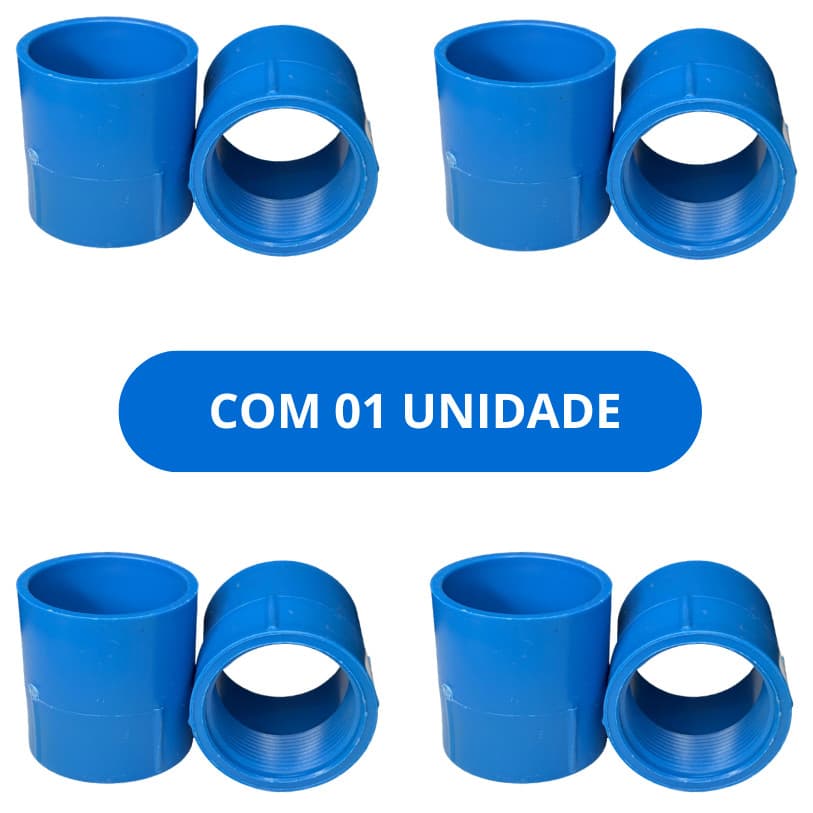 Luva LR Azul De Irrigação Rosca/Soldável 50x1.1/2 1 Unidade