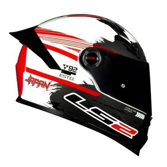 CAPACETE LS2 FF358 S JAPAN VERMELHO 56 S