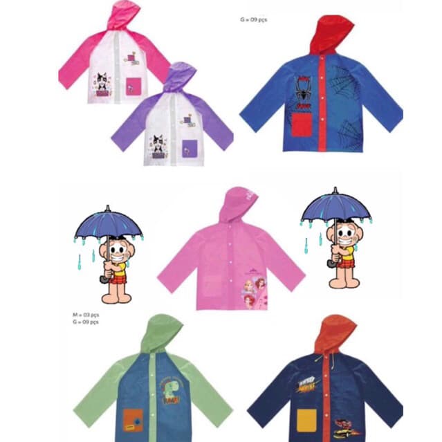 Capa de chuva infantil/Unissex