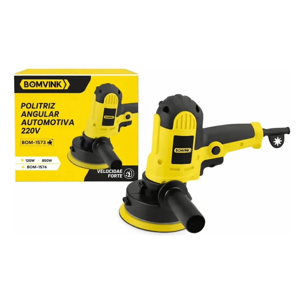 Politriz Angular Automotiva 127v 125mm 3600rpm Amarelo 127v