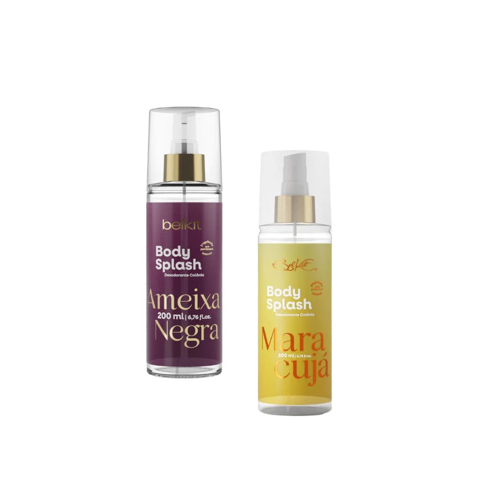 Kit 2 Body Splash 200ml Maracujá Ameixa Negra Alta Fixação