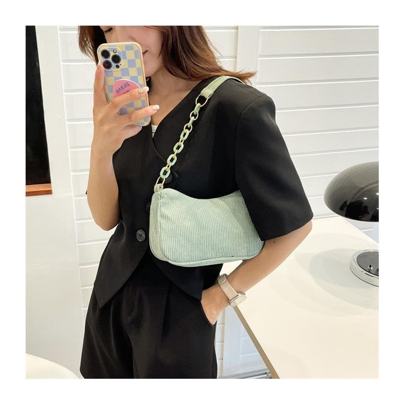 Influenciador bolsa de cor sólida feminina 2025 novo estilo moda senhoras Commuter sela saco High-End sentido saco do me