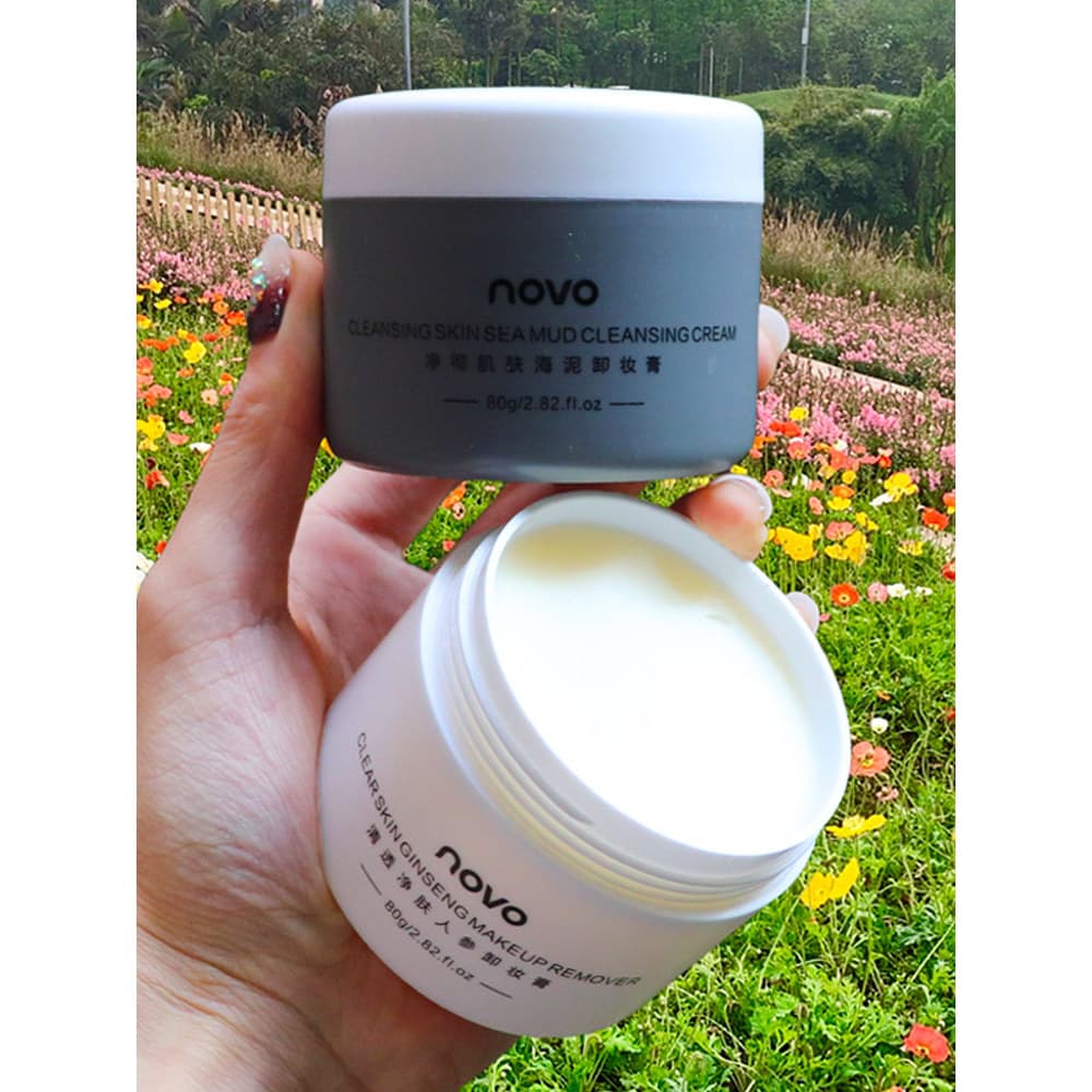 NOVO removedor de maquiagem creme limpeza profunda poros Facial pele oleosa suave removedor de maquiagem não irritante p