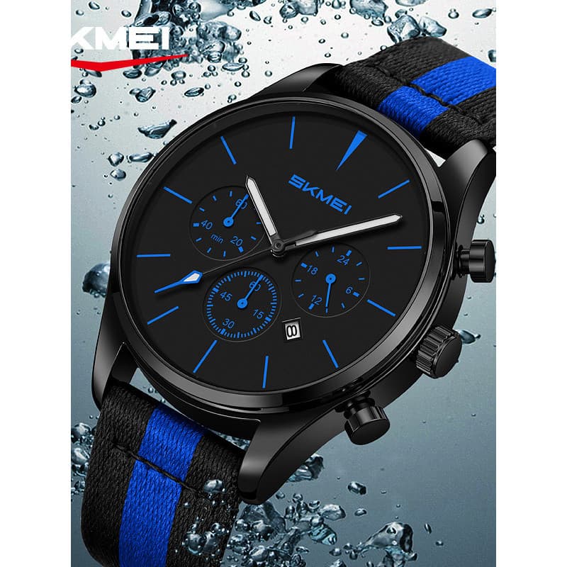 Momento beleza relógio masculino pulseira de lona relógio de pulso simples relógio masculino High-End à prova dwaterproo
