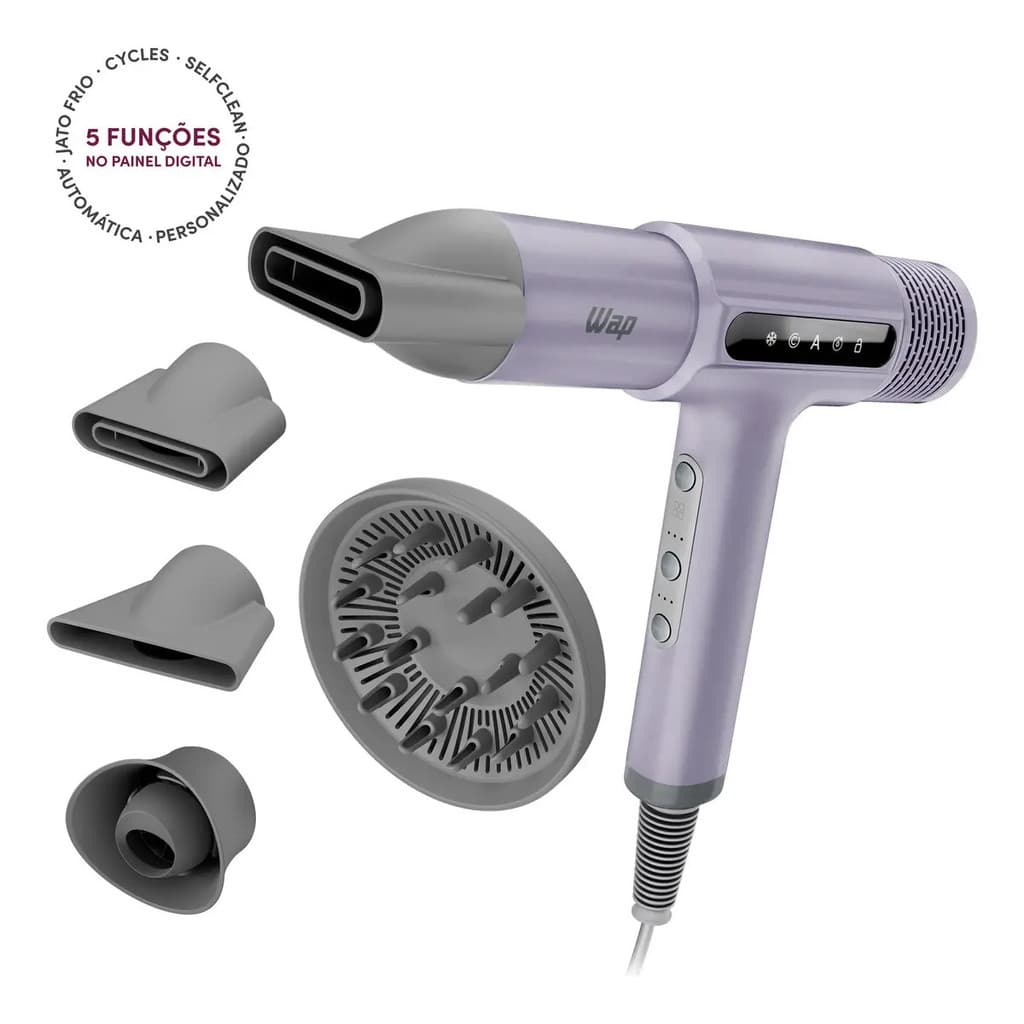 Secador de Cabelo WAP INTENSE DRYER WS1800 4 Bicos BLDC 127v