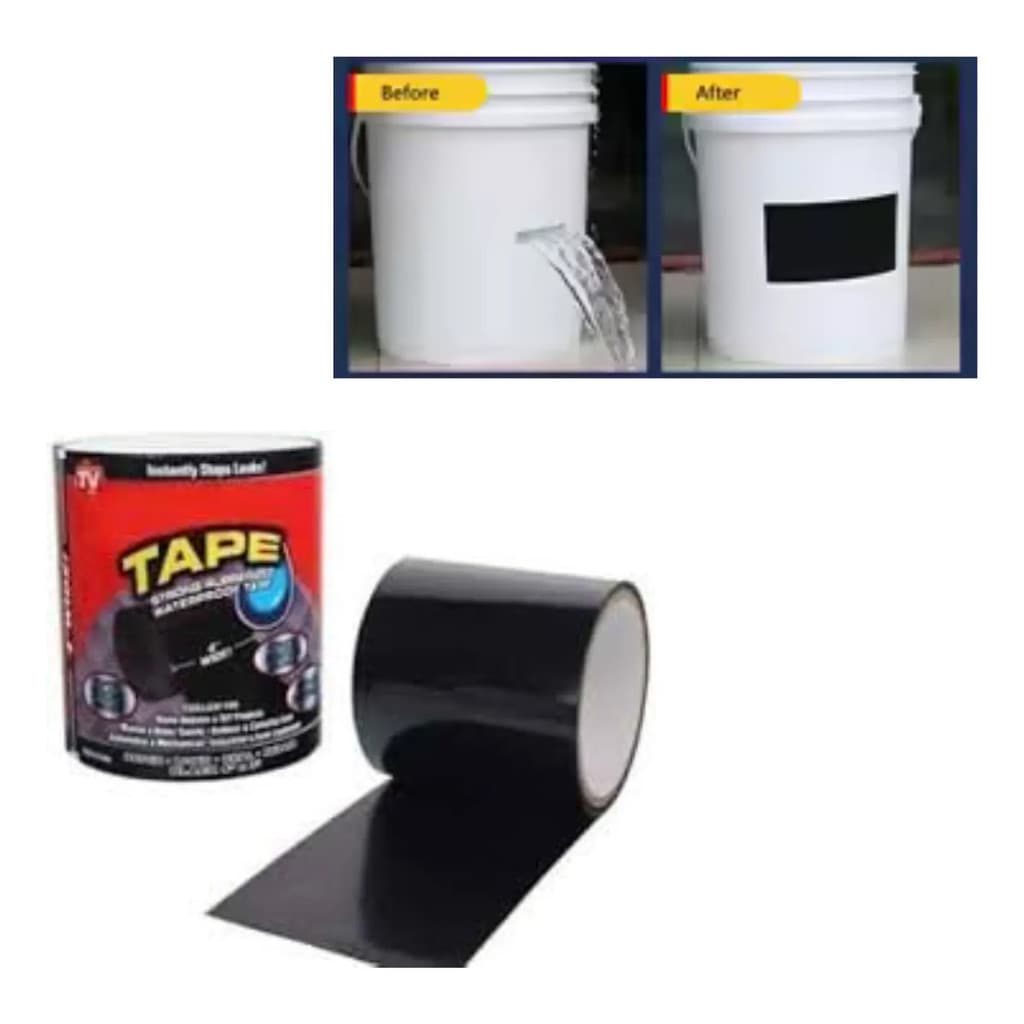 Fita Adesiva Reparo Flex Tape Impermeavel Forte Cola Tudo 10cmx1,5m