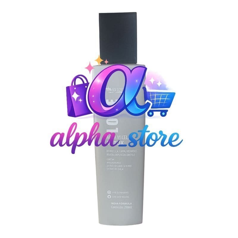 (V)Água Micelar Detox Max Love 290ml – Limpeza Facial, Hidrata e Purifica a PeleABJ4