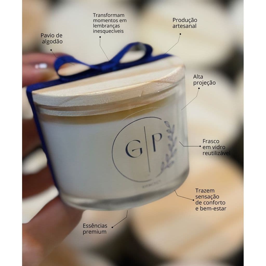 Vela Personalizada para Padrinhos de Casamento – Lembranças de Casamento Aromatizada 100g