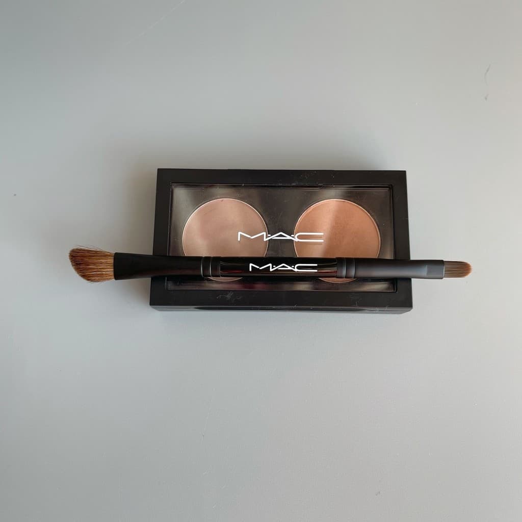 Pincel de sombra de duas cabeças Mac Original Pincel labial 275#马毛斜角鼻影刷316#唇刷遮瑕刷w34
