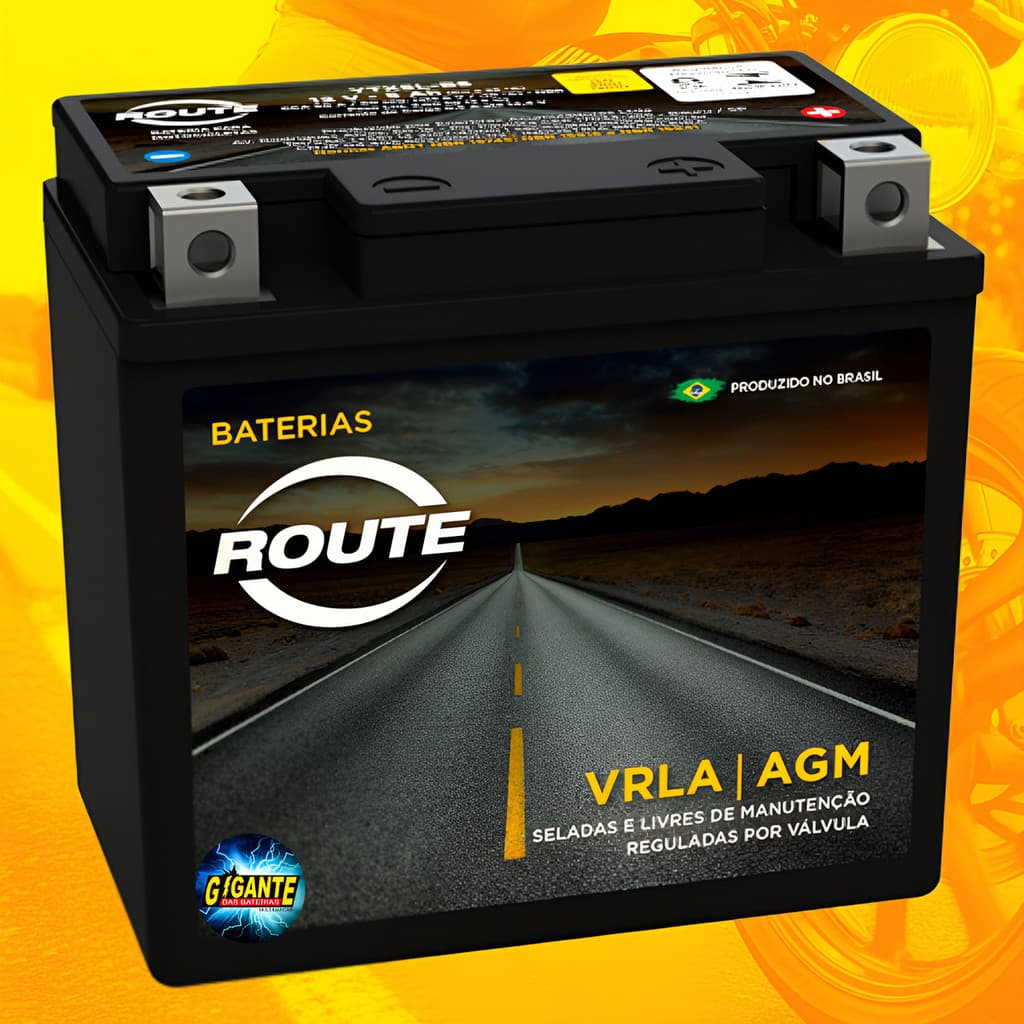 Bateria Moto Honda Titan 150 Mix Es Esd 160 Xre Route YTX5LBS 12V 5Ah AGM Selada YTX5L-BS