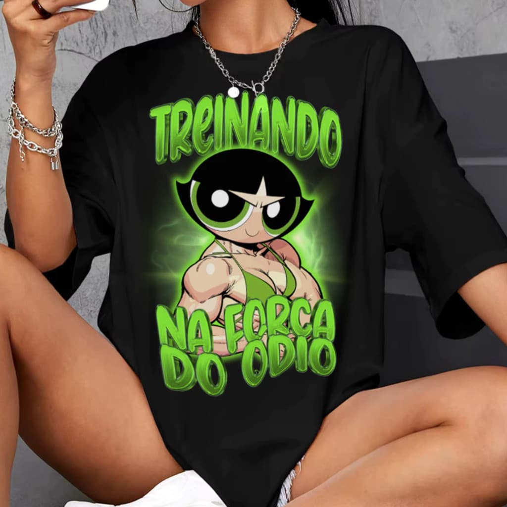 Camiseta Força do Ódio Docinho Feminina Algodão 30.1