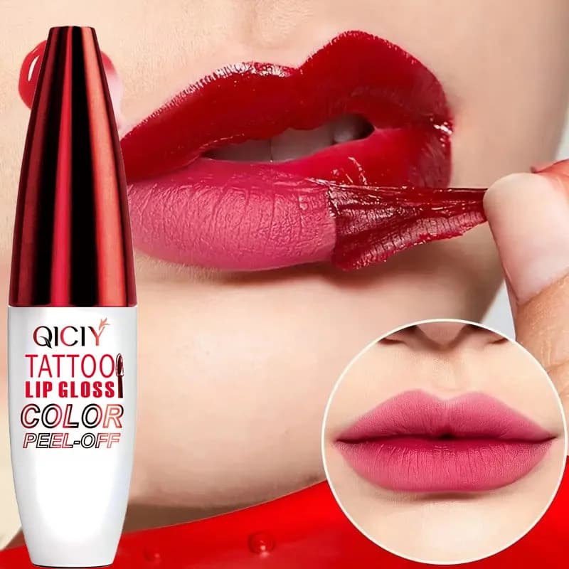 Gloss Labial Líquido Removível, À Prova D'Água, Batom Matte de Longa Duração, Não Gruda no Copo, Maquiagem Hidratante pa