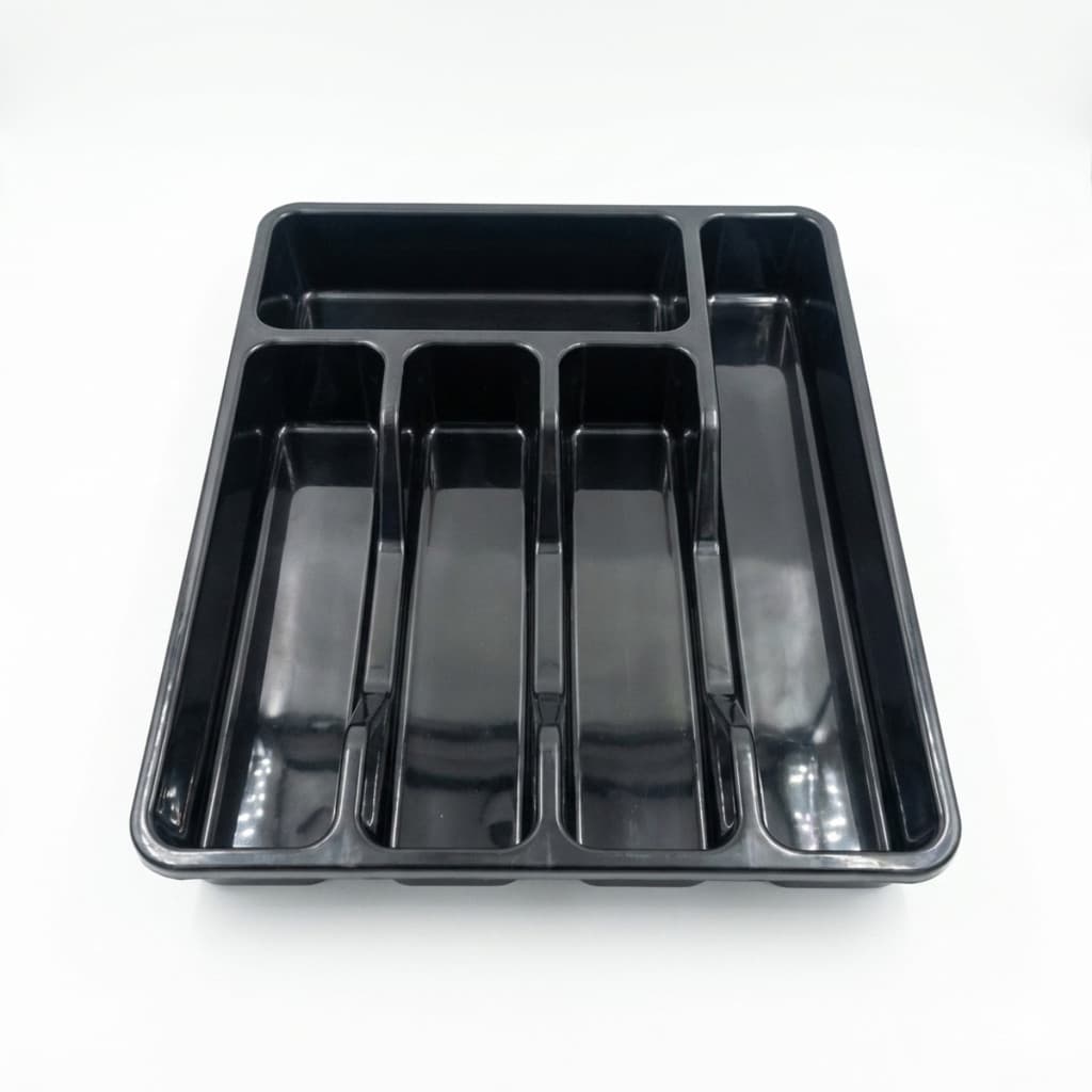 Organizador/ Suporte/ Separador Porta Talheres Para Gaveta Cozinha 5 Divisórias