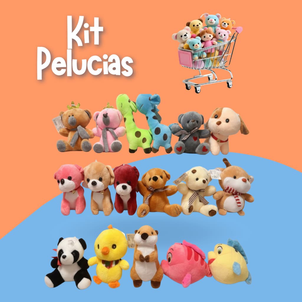 kit 50 Bichinhos Brinquedos Pelúcias Desenhos Sortidos Diversos ENVIO IMEDIATO/PRONTA ENTREGA /PROMOÇÃO/ PERSONAGENS.