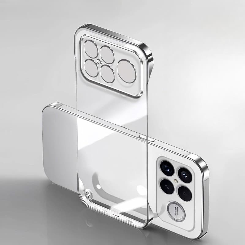 Para Xiaomi Poco F8 F7 F6 Pro Ultra Sem Moldura Galvanoplastia PC Caso De Telefone Duro X7 X6 M8 M7 M6 Plus Capa Traseir