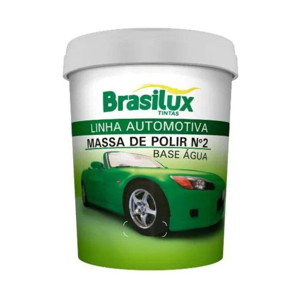 Massa de Polir Automotiva N2 1kg Base água Brasilux