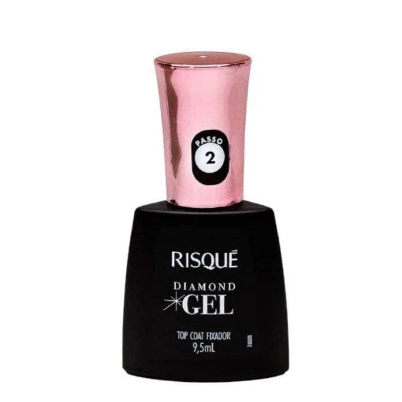 Top Coat Fixador Risque Diamond Gel Cremoso 9,5ml