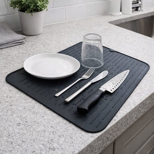 Tapete Escorredor Silicone Antiderrapante 40cm Resistente Calor Multifuncional Cozinha