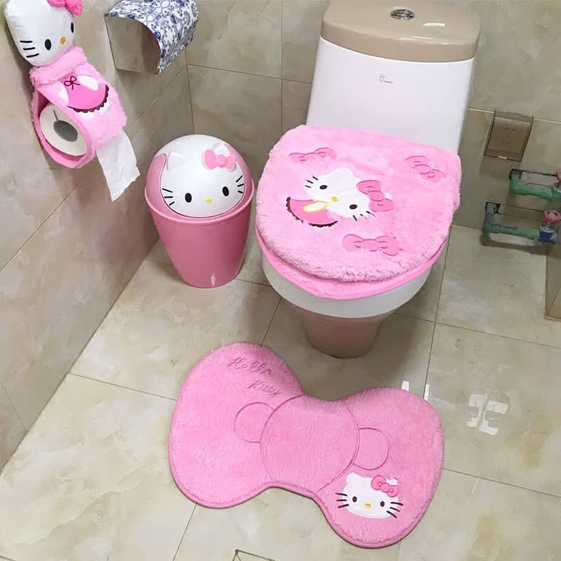 Capa de Assento de Vaso Sanitário Fofa Almofada para Uso Doméstico Anel de Vaso Sanitário Adesivo Capa de Assento de Vas