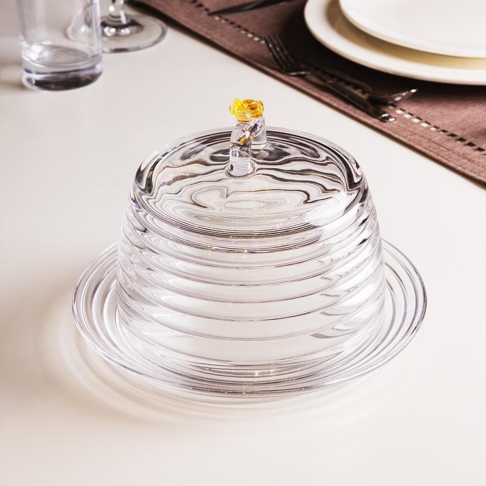 Queijeira Lyor Little Bee 19cm x 13,5cm Cristal