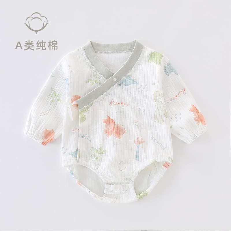 Roupas de bebê recém-nascido bebê uma classe puro algodão manga comprida roupas de bebê Bottoming roupas de bebê Anyang