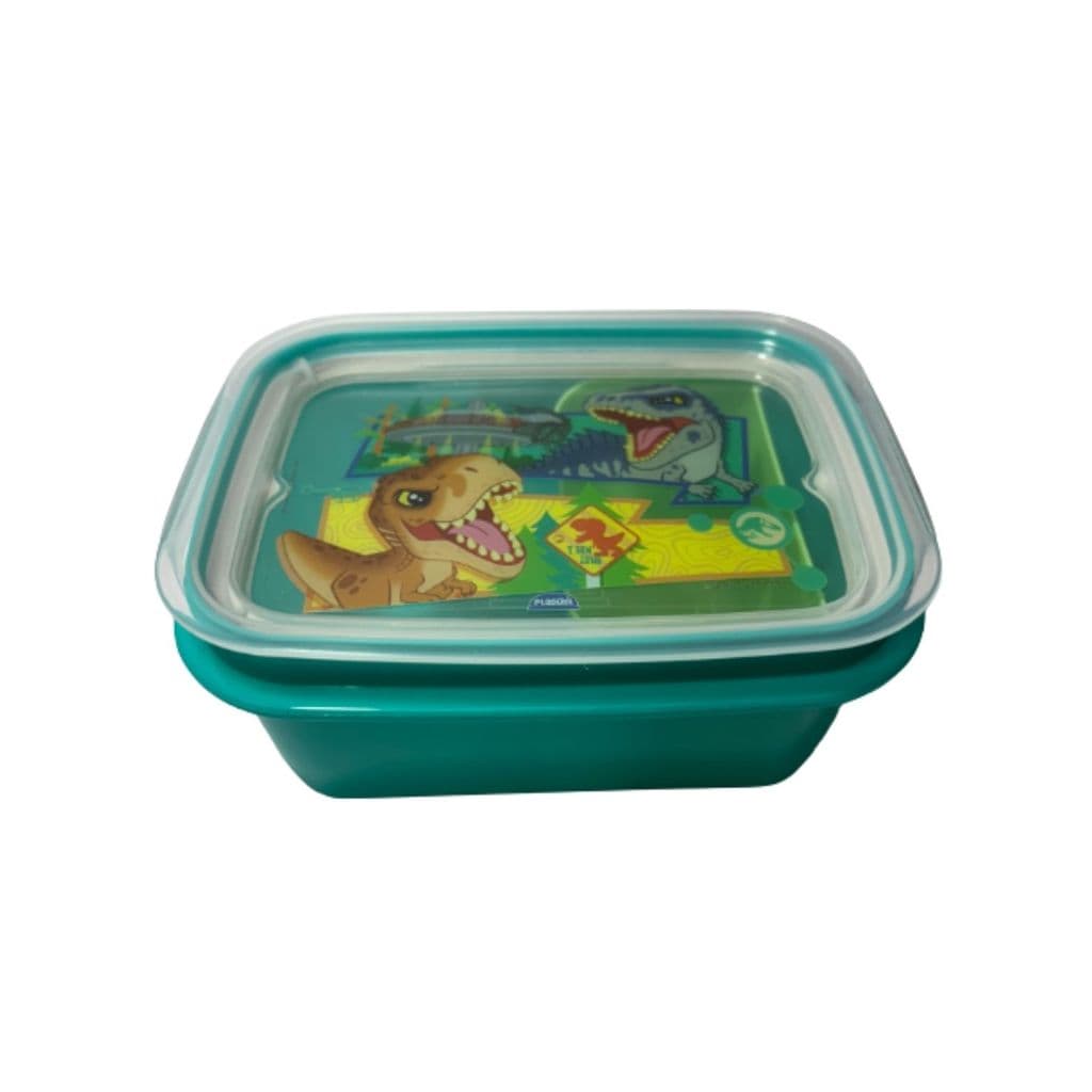 MARMITA TRAVA INFANTIL JURASSIC BABY DISNEY PLASUTIL 630ML HERMETICA