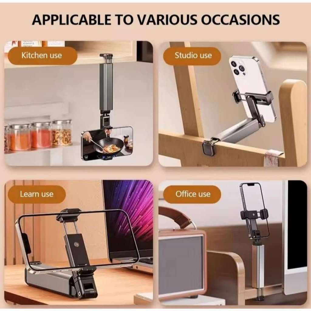 Suporte Universal para Celular Portátil Estável Smartphone Mesa Carro rotativel estavel com alça..
