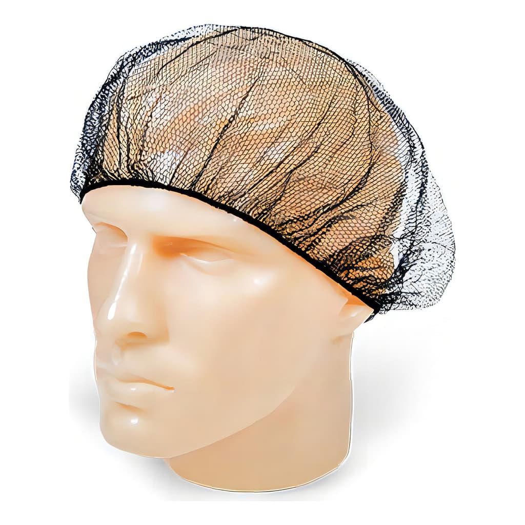 Touca Redinha Nylon Preta Pct Com 100 Unidades Cor Preto