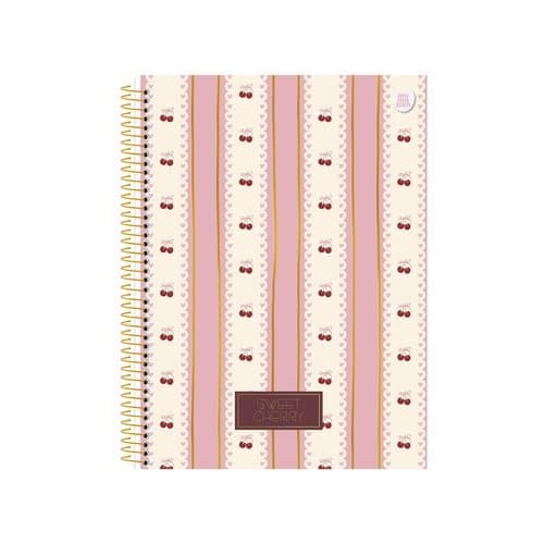 Caderno Feminino Universitário Capa Dura 80 Folhas Design Delicado Organização Estudos Escola