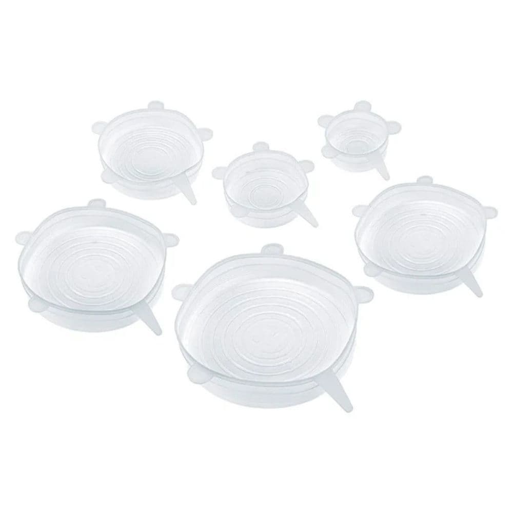 TAMPAS DE SILICONE COM 6 PEÇAS
