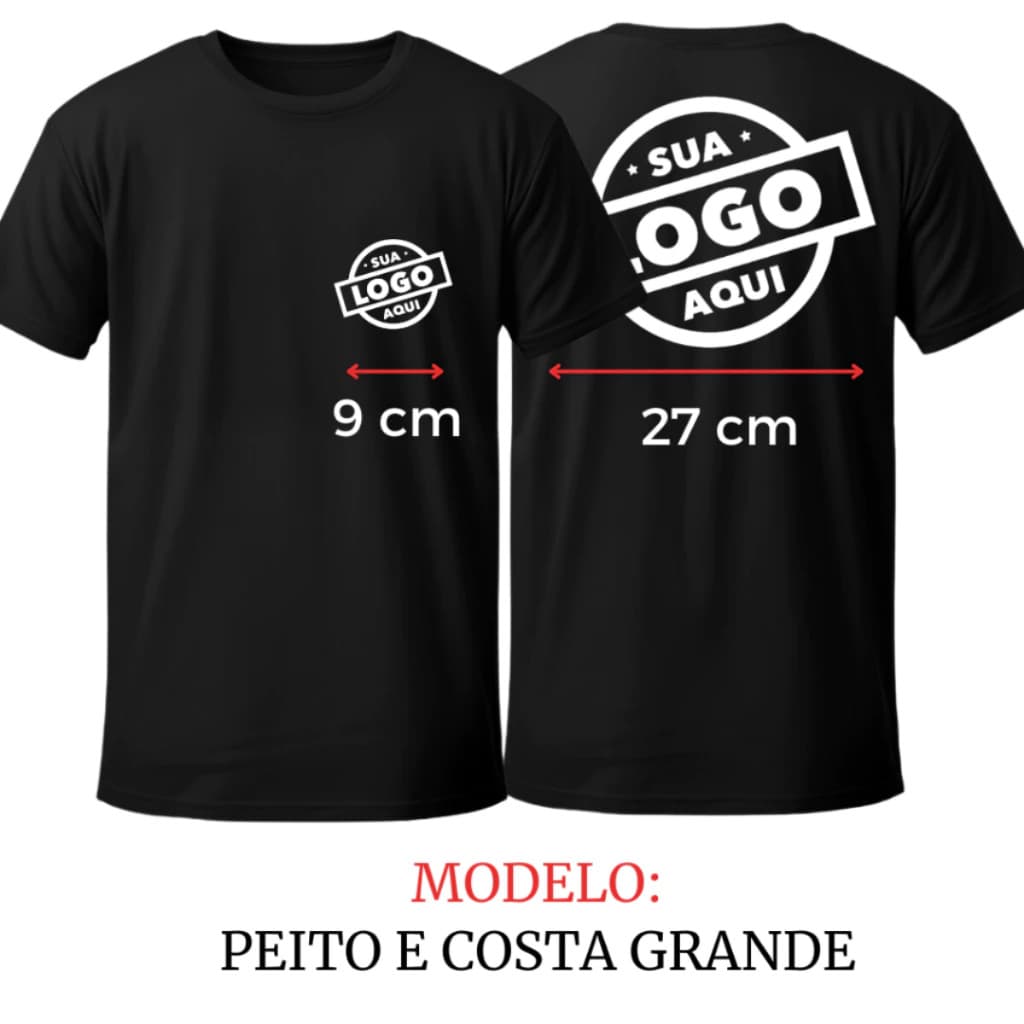 Camiseta Personalizada Algodão 100% Sua Foto Nome Frase Estampa Arte Frente e Costas