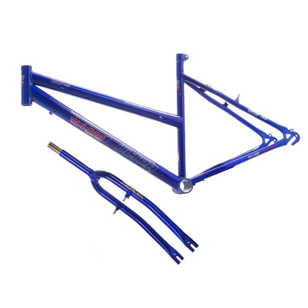 Quadro Com Garfo Aro 26 Bicicleta Custom Pinos Freio V-Brake Aço Carbono Resistente