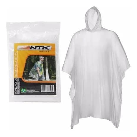 Poncho De Emergência Impermeável Capa De Chuva Descartável Ntk