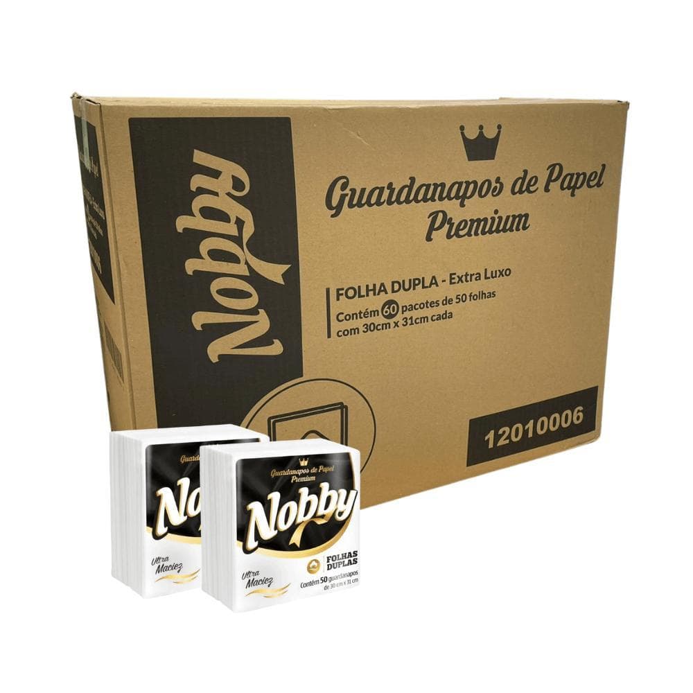 Guardanapo Nobby Folha Dupla 30x31cm 3000 Folhas