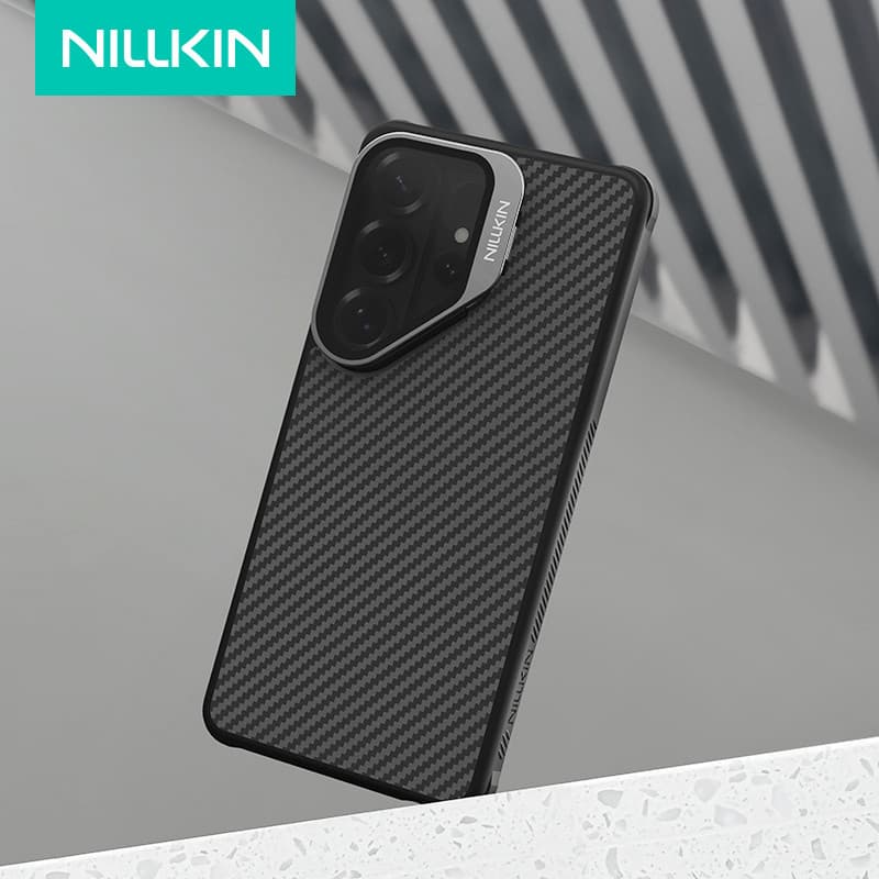 Para Samsung Galaxy S26 Ultra Caso NILLKIN Duro Fibra De Aramida Tecer Flip Lente Suporte Telefone Capa