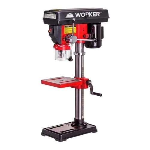 Furadeira De Bancada Worker 1/2hp 16mm 127v/220v Vermelha 127/220v - 127/220V