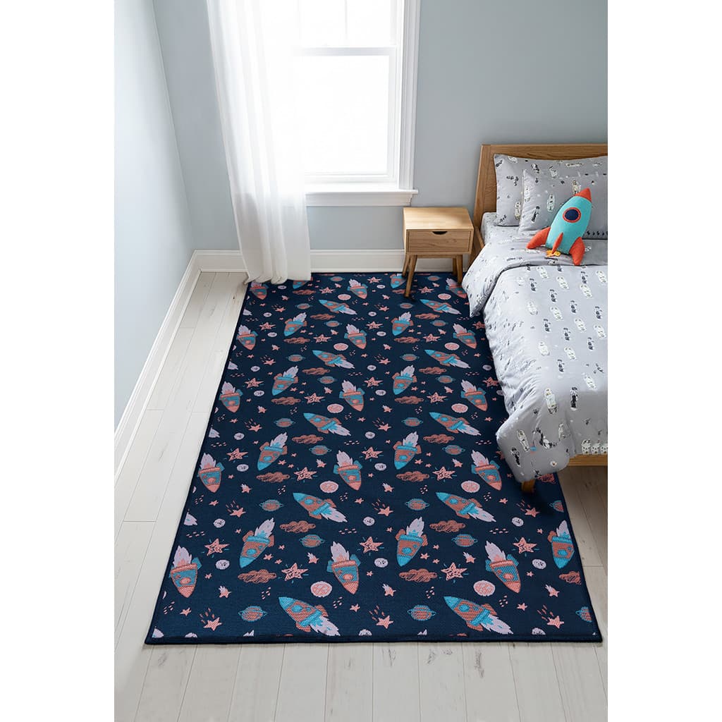 Tapete Quarto Infantil 1,00x1,50 Antiderrapante Domani