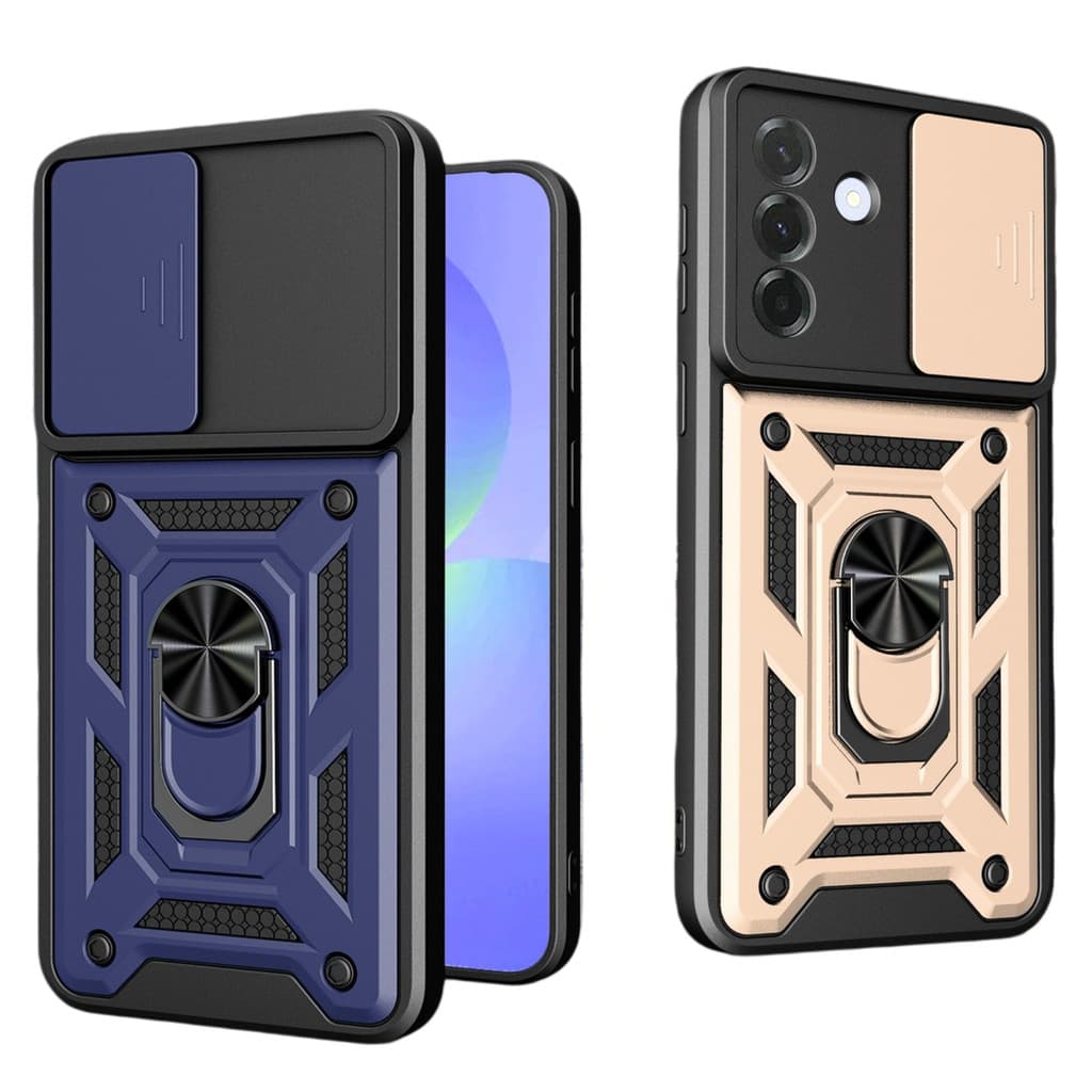 Para Samsung Galaxy A07 A17 A27 A37 A57 A06 A16 A26 A36 A56 A05 A15 A35 A55 À Prova De Choque Slide Lente Armadura Capa