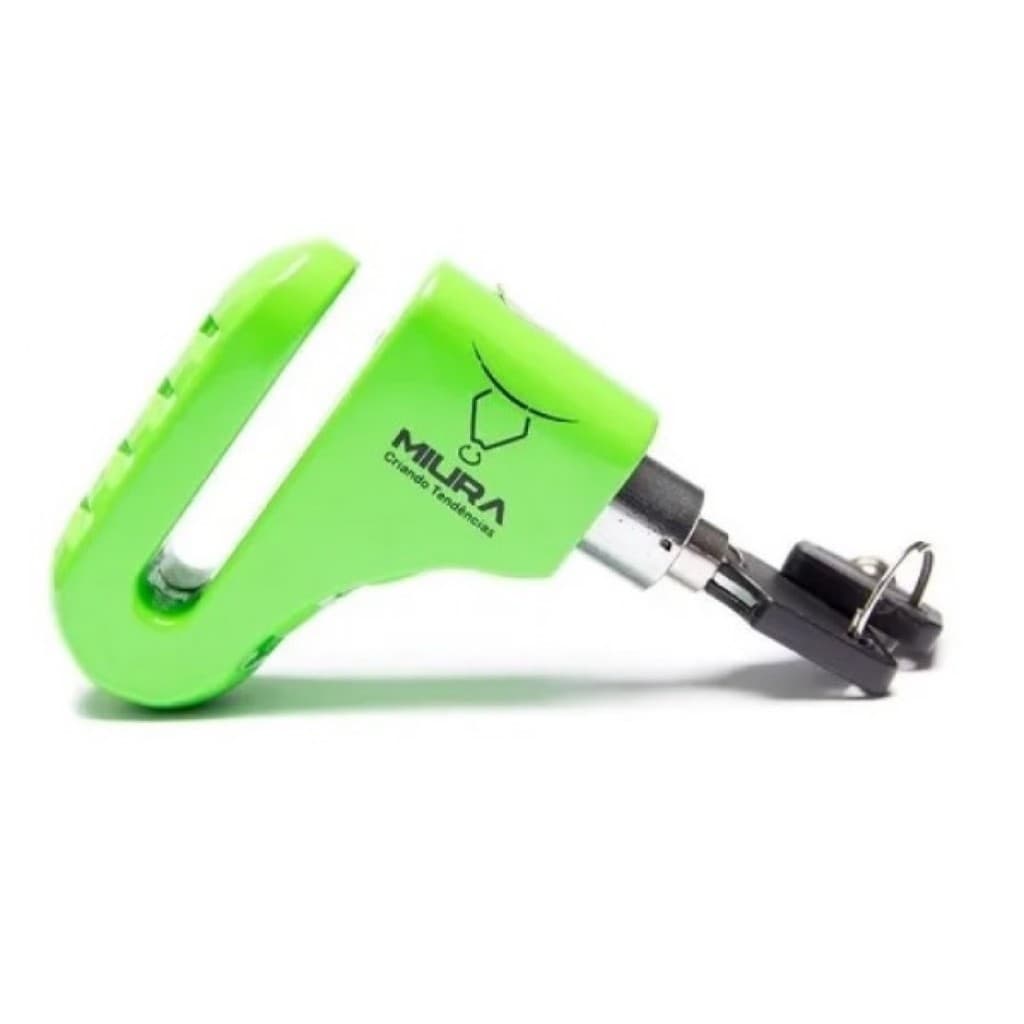 Trava de Disco Anti Furto Universal P/ Motos com 2 Chaves - Miura