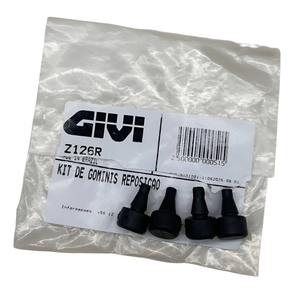 KIT GOMINHOS BORRACHA BASE BAÚ GIVI REPOSIÇÃO FIXAÇÃO