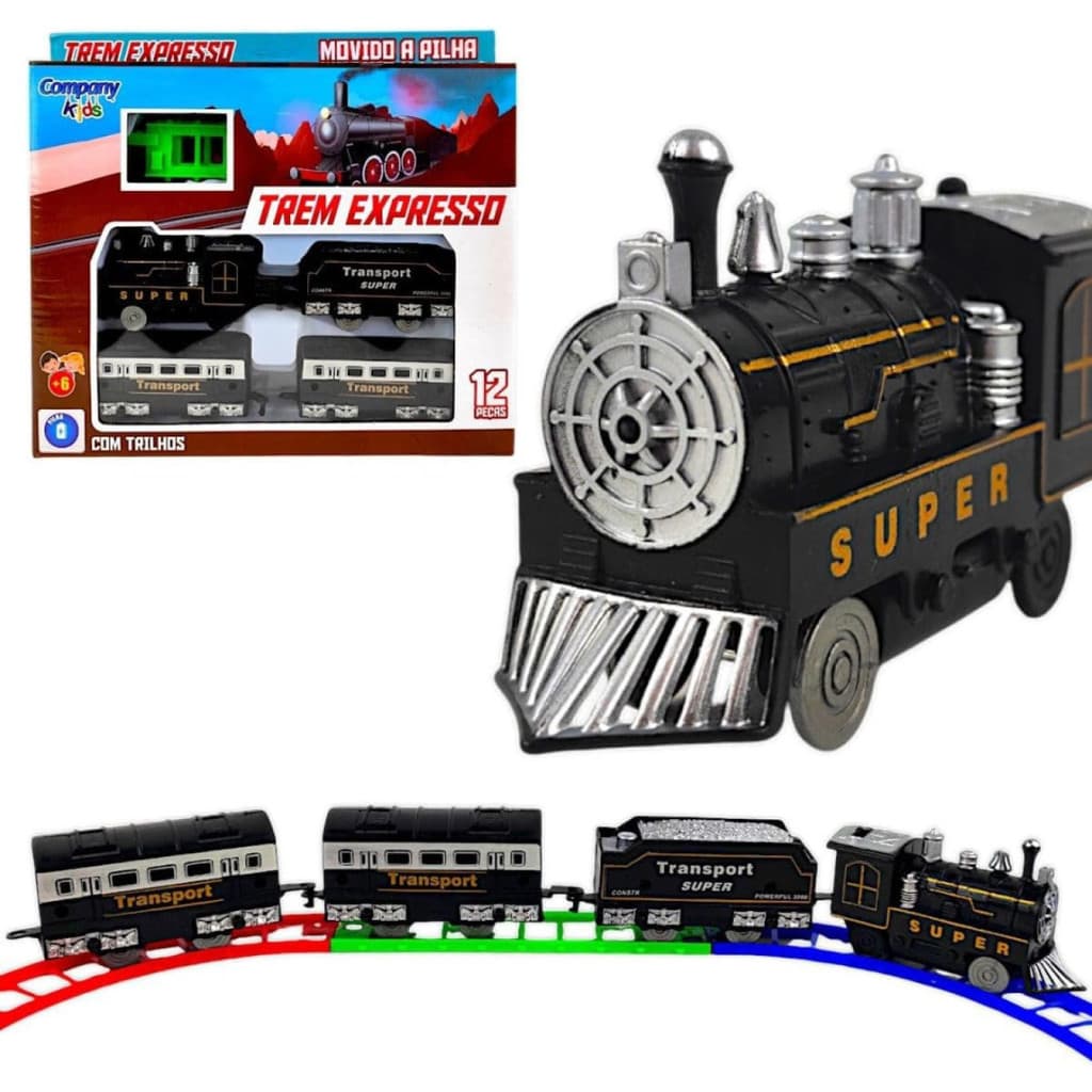 Trenzinho Expresso Ferrorama Clássico 12 Peças Brinquedo
