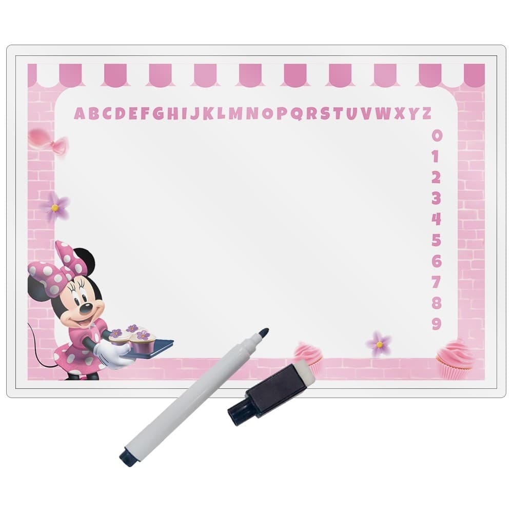 Kit 15 Lousa Magica Lembrancinhas Para Aniversario Envio imediato No Tema Minnie Rosa Confeiteira