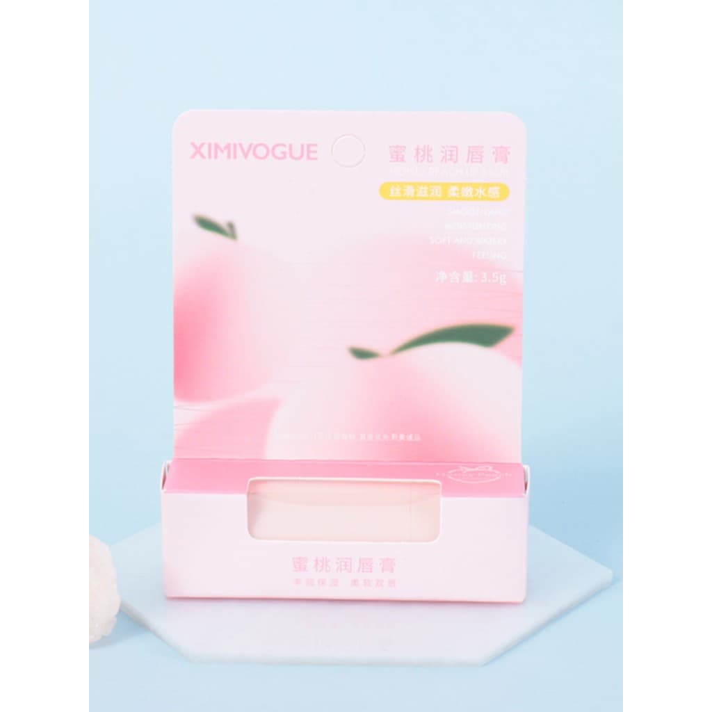 XIMIVOGUE XIMIVOGUE Eslite Peach Lip Balm Hidratante Hidratante Anti-secagem Outono Inverno