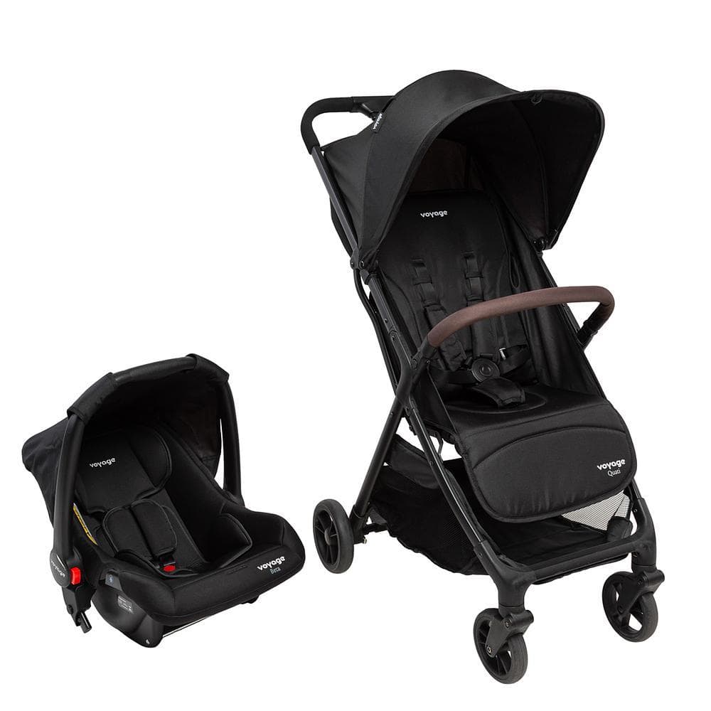 Carrinho de Bebê Voyage Quati Travel System 0-22kg Preto Carrinho com Bebê Conforto