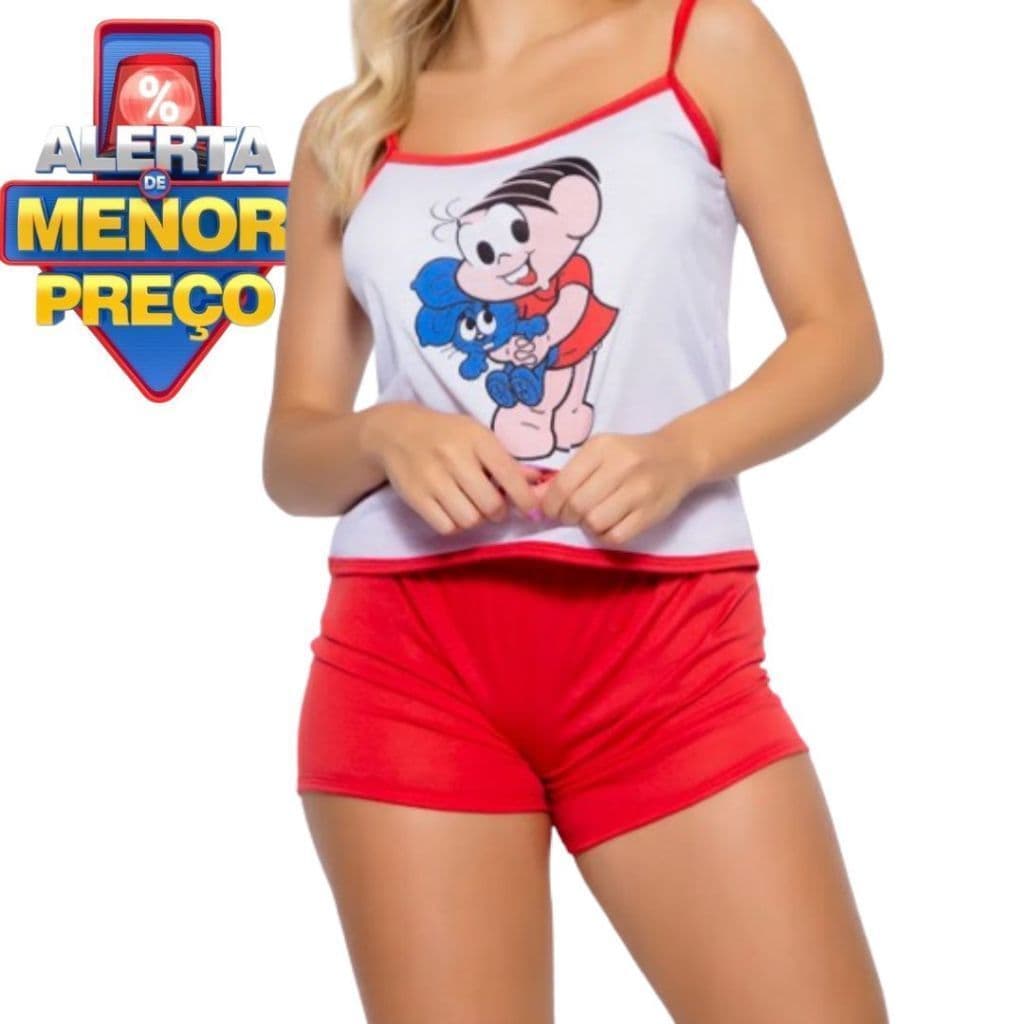 Kit 5 Baby Dool Malha Pijama Feminino Adulto Verão Confortável Roupa de Dormir
