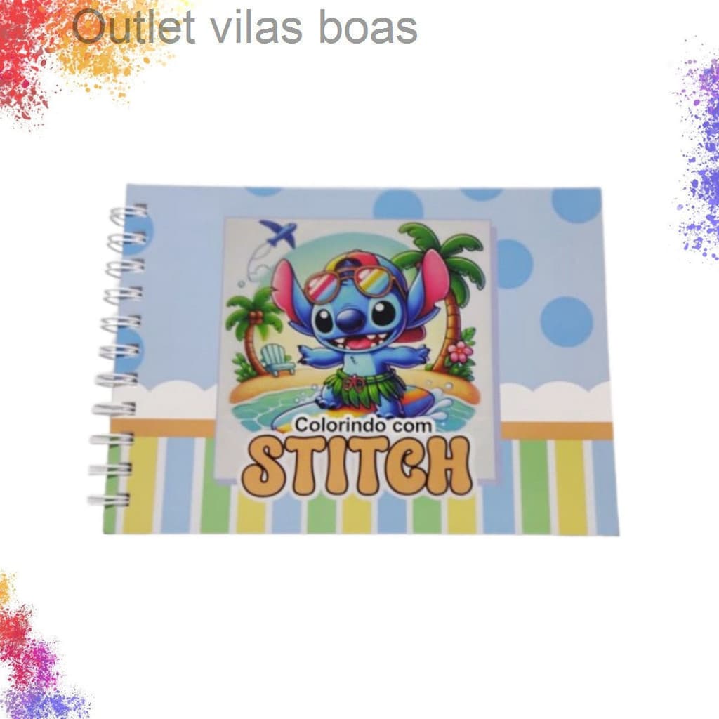 🖍️ Livro de Colorir Infantil – Colorindo com Stitch | 47 Desenhos para Pintar 🎨E7KX